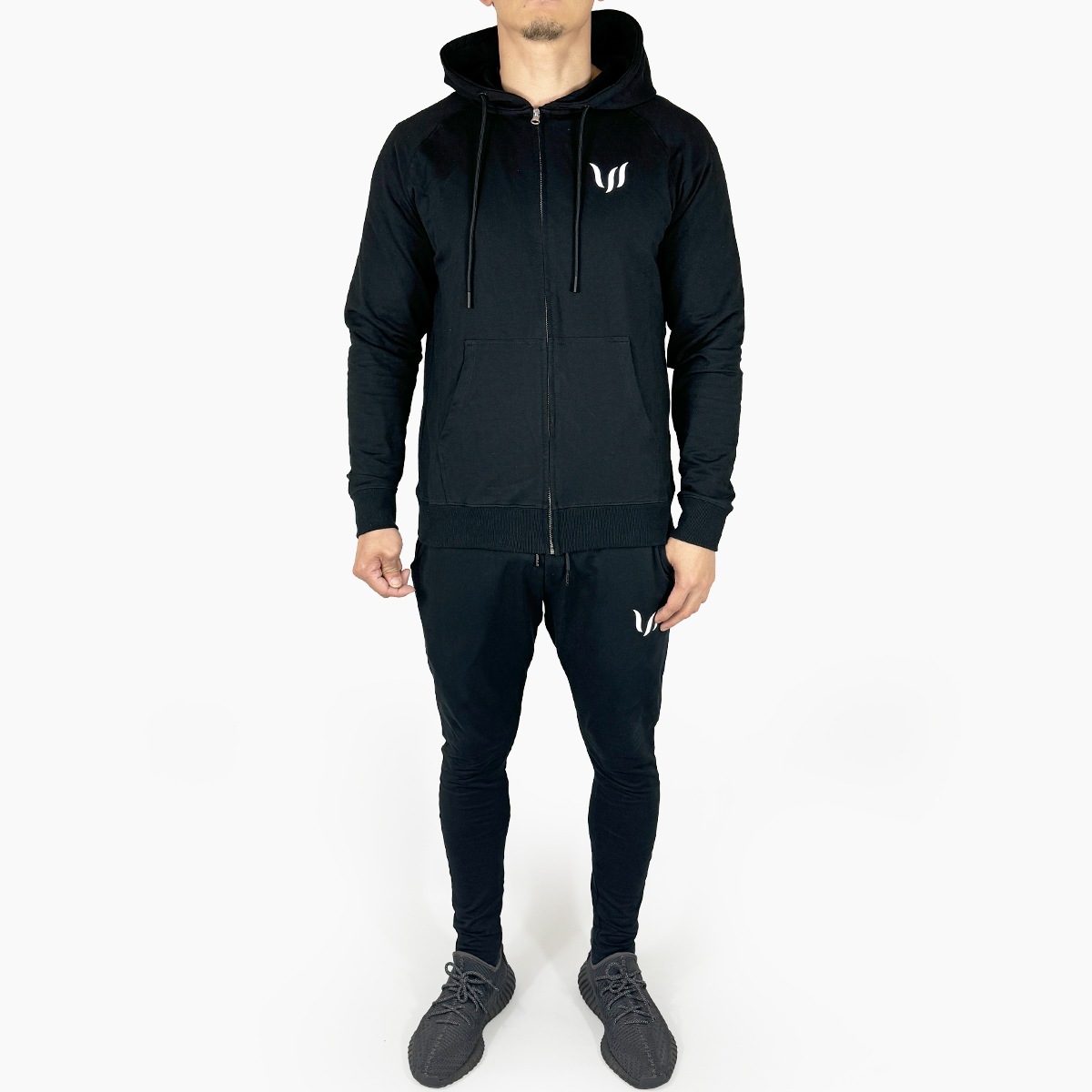 SP "ZIP HOODIE + JOGGER PANTS" SET UP  - BLACK