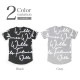 SCRIPT TEE - GRAY
