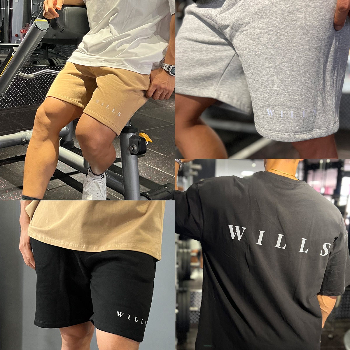 ESSENTIALS REFLECT "T-SHIRT + SHORTS" SET UP  - BLACK