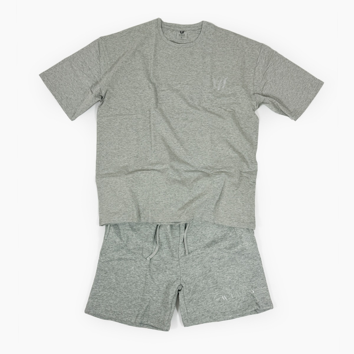 ESSENTIALS REFLECT "T-SHIRT + SHORTS" SET UP  - GRAY