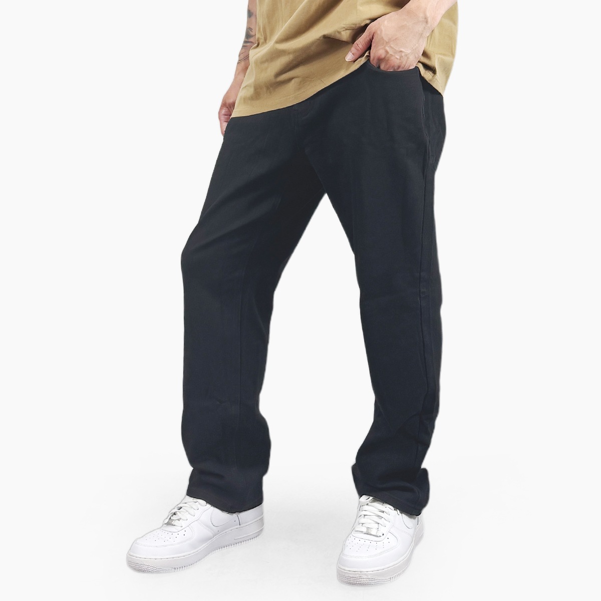 SUPER STRETCH JEANS - REGULAR FIT - BLACK