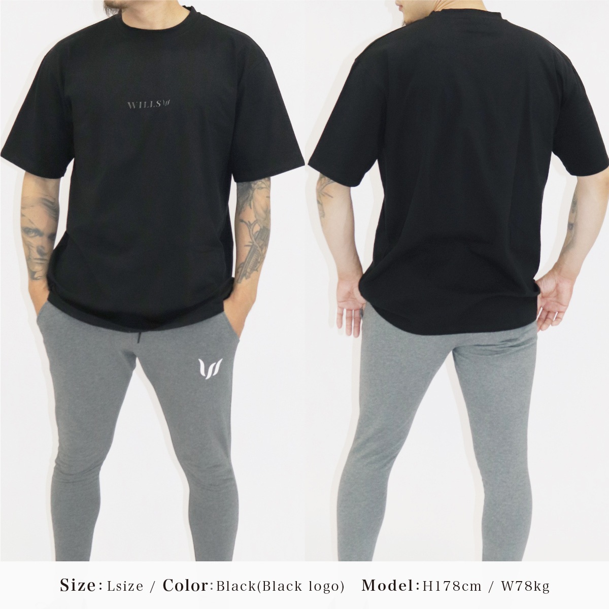 OVERSIZE TEE - BLACK(BLACK LOGO)