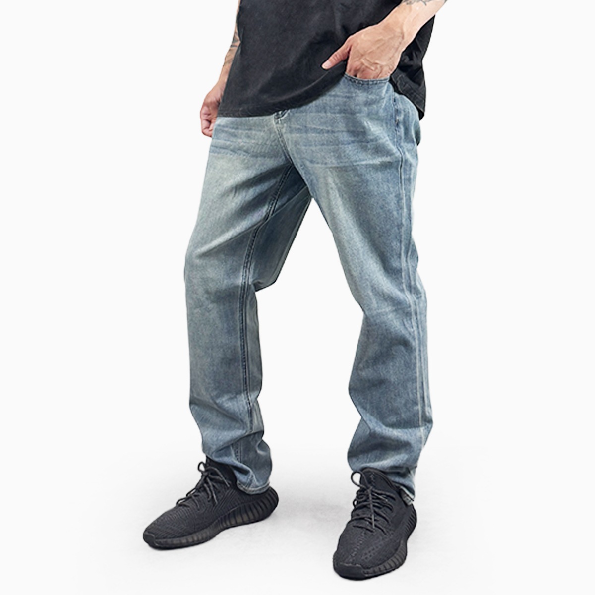 SUPER STRETCH JEANS - REGULAR FIT - LIGHT BLUE