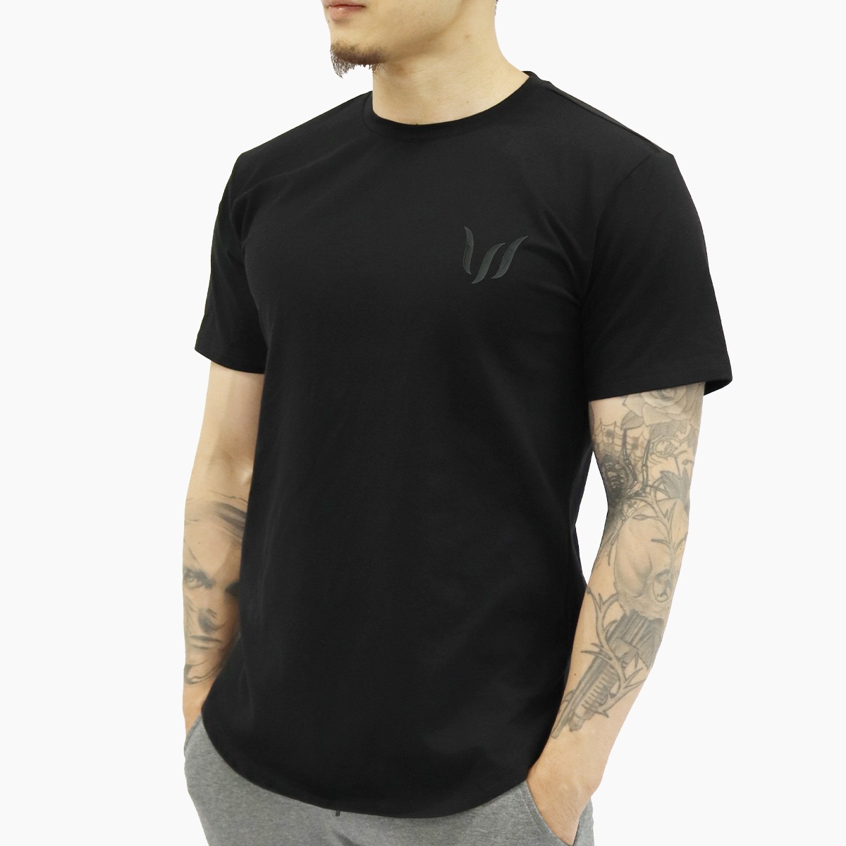 SP T-SHIRT - BLACK(BLACK LOGO)