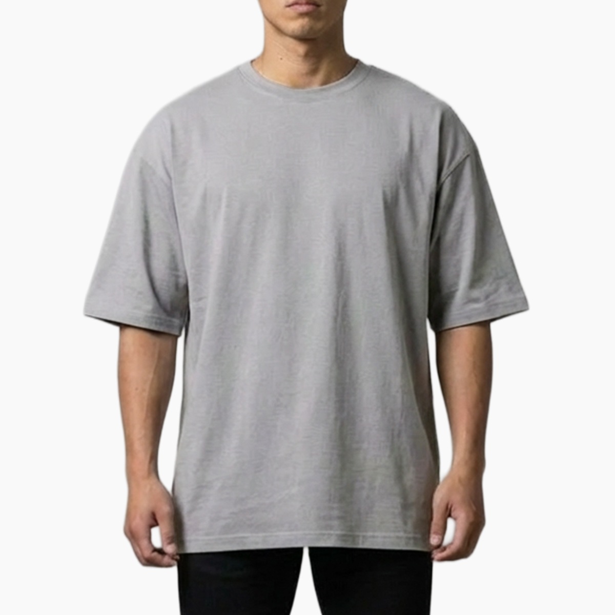 COTTON OVERSIZED T-SHIRT - GREY