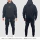 CORE OVERSIZED PULLOVER HOODIE + ACTIVE UTILITY JOGGER "SET UP"  - (HOODIE)BLACK/BLACK