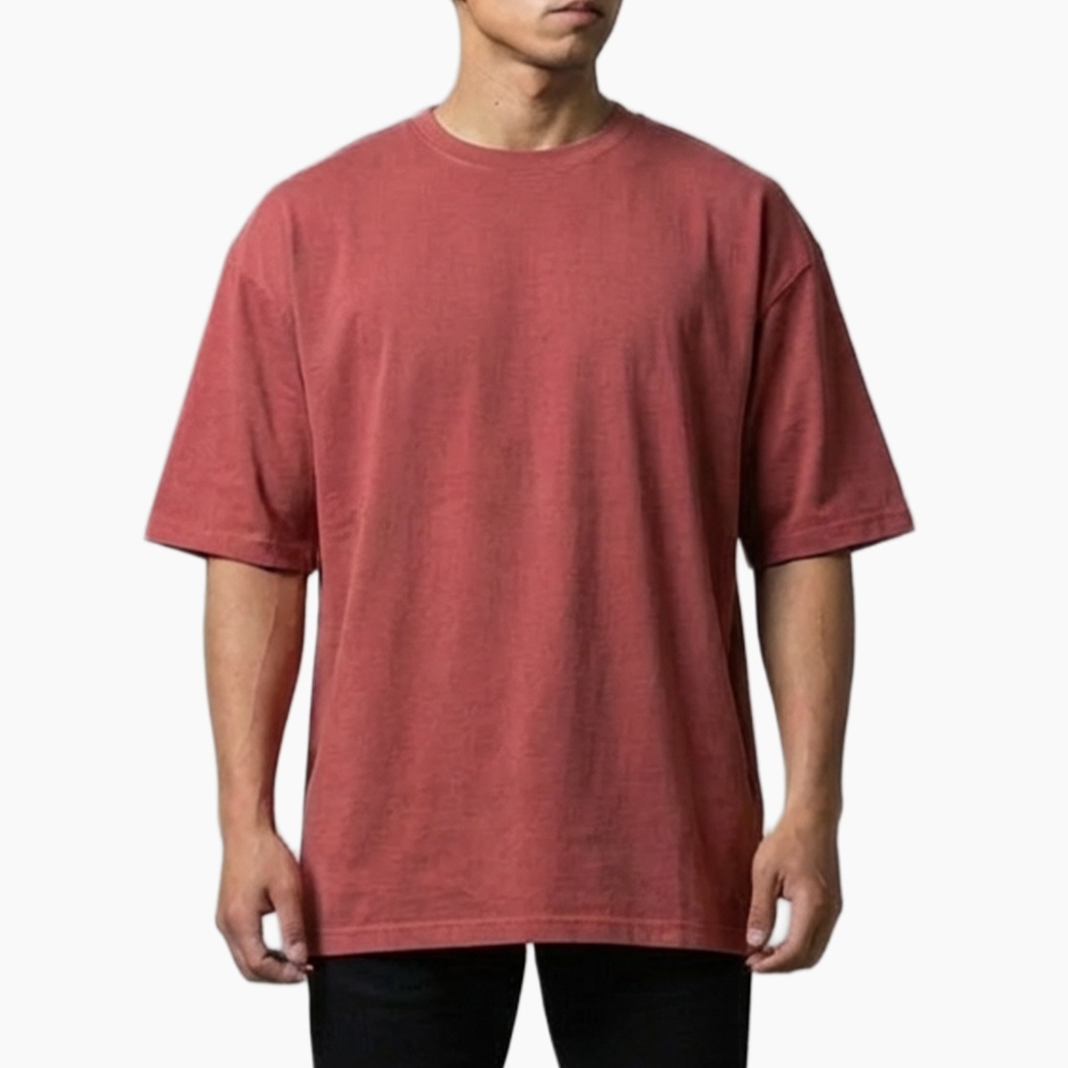 COTTON OVERSIZED T-SHIRT - RED