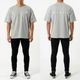 ESSENTIALS REFLECT OVERSIZE TEE - GRAY