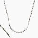 ROPE CHAIN NECKLACE - SILVER