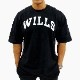 FRONT BIG LOGO OVERSIZE TEE - BLACK