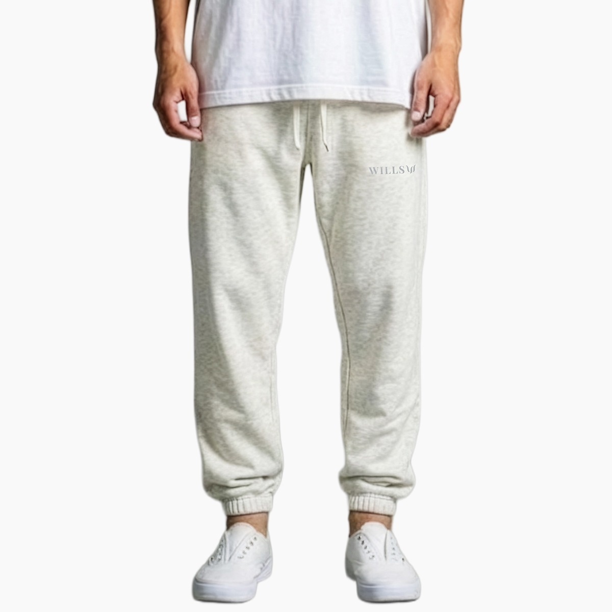 RELAXED REFLECT PANTS - LIGHT GRAY