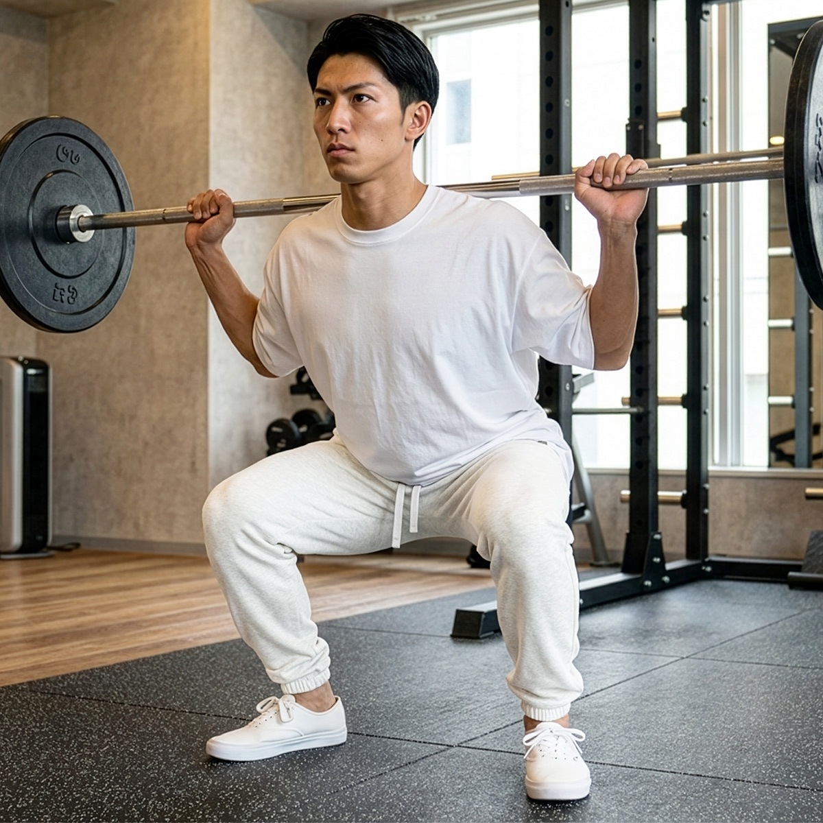 RELAXED REFLECT PANTS - LIGHT GRAY