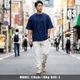 RELAXED REFLECT PANTS - LIGHT GRAY