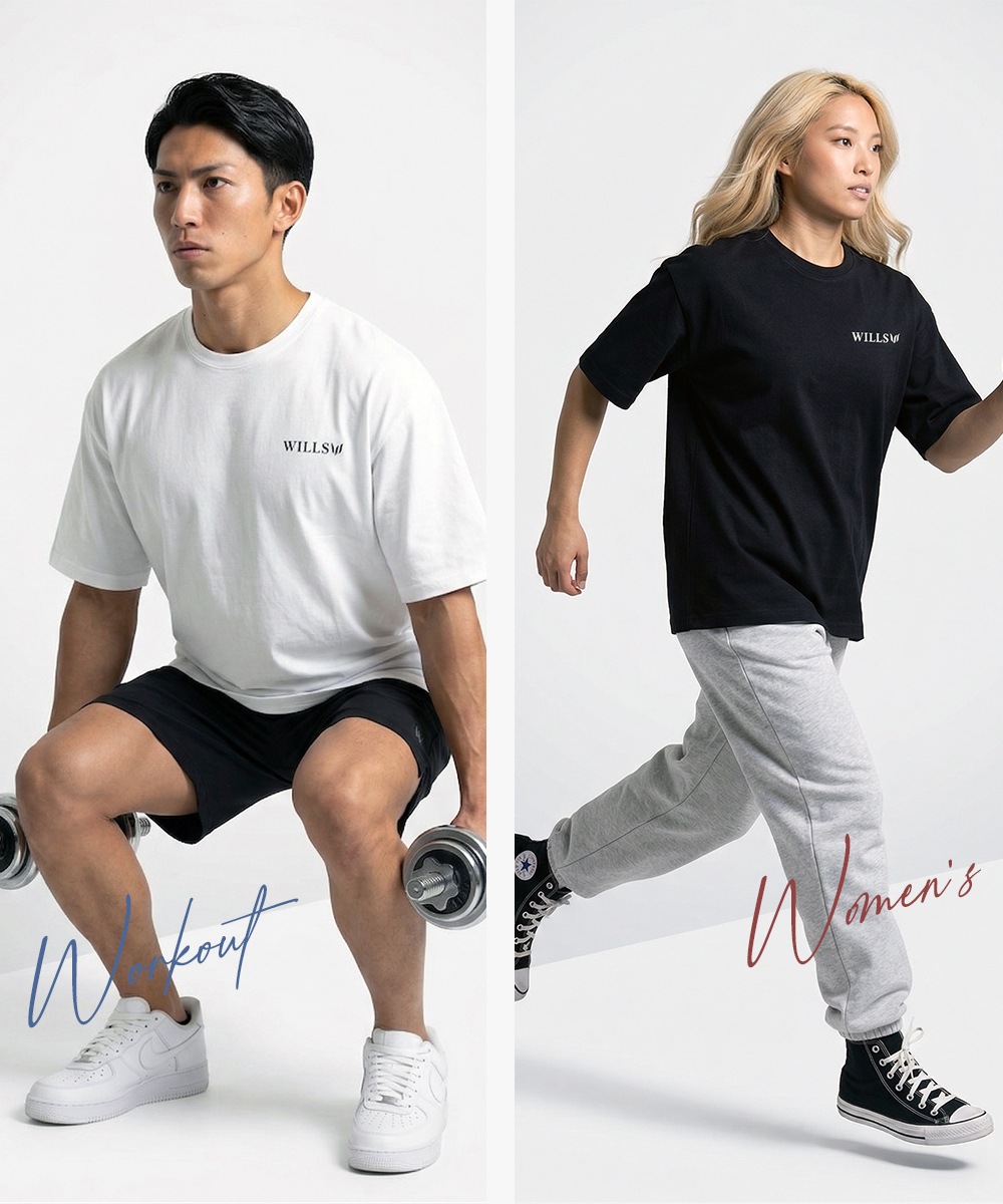 CLASSIC LOGO BACK PRINT OVERSIZE TEE - BLACK