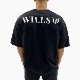 CLASSIC LOGO BACK PRINT OVERSIZE TEE - BLACK