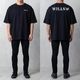 CLASSIC LOGO BACK PRINT OVERSIZE TEE - BLACK