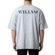 CLASSIC LOGO BACK PRINT OVERSIZE TEE - GRAY
