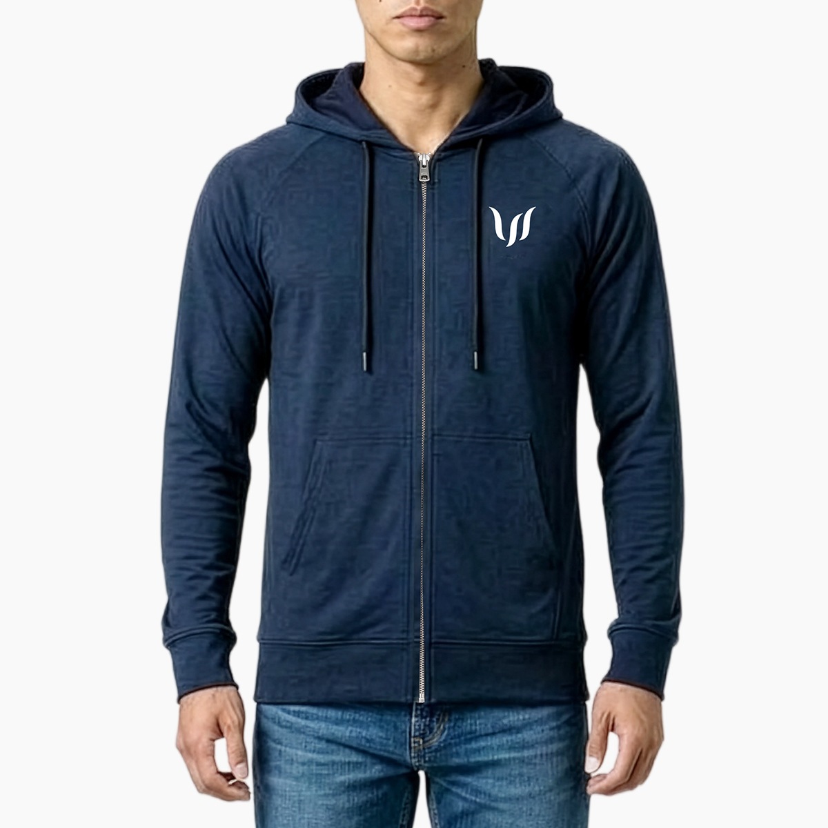 SP ZIP HOODIE - NAVY