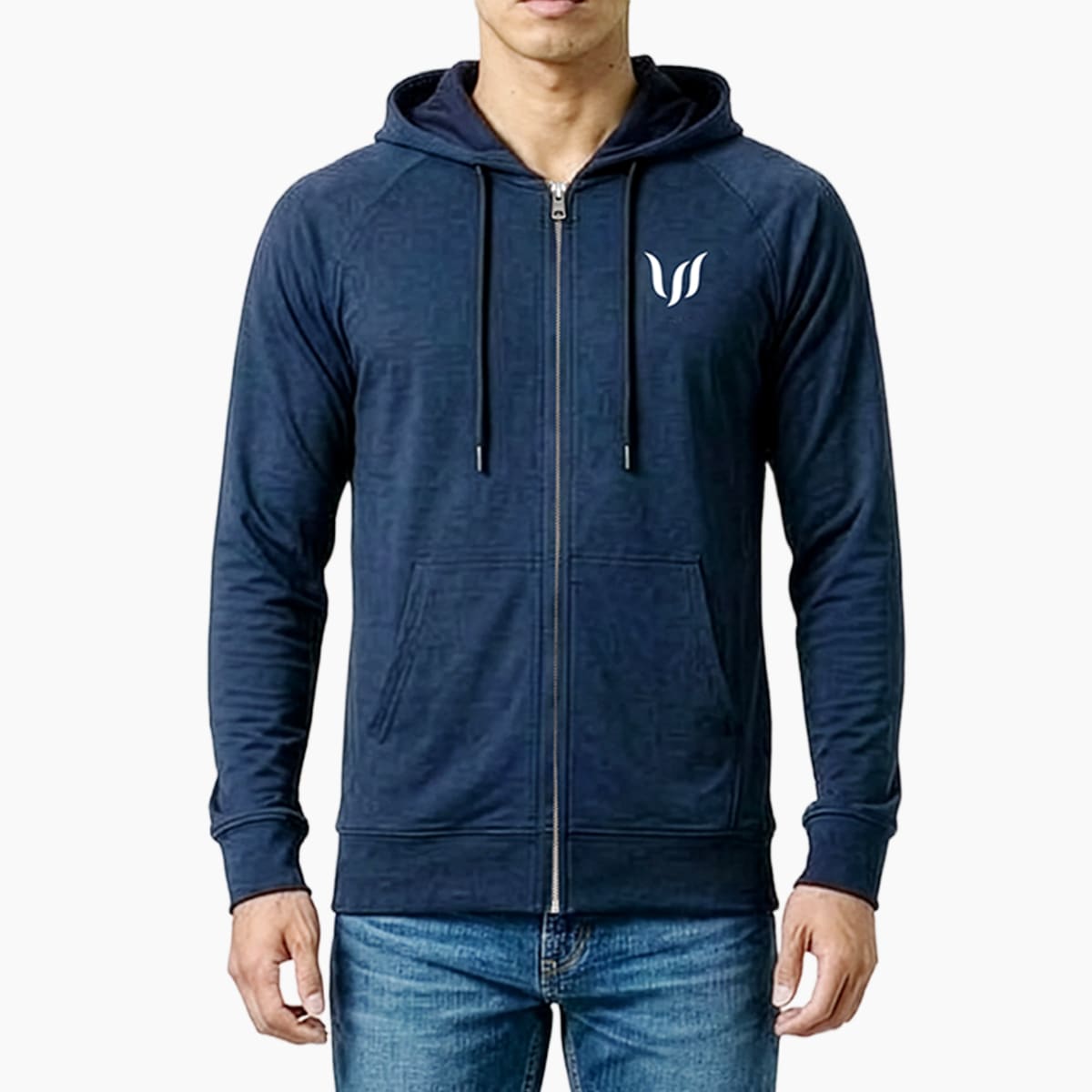 SP ZIP HOODIE - NAVY