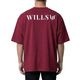 CLASSIC LOGO BACK PRINT OVERSIZE TEE - WINE