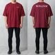 CLASSIC LOGO BACK PRINT OVERSIZE TEE - WINE