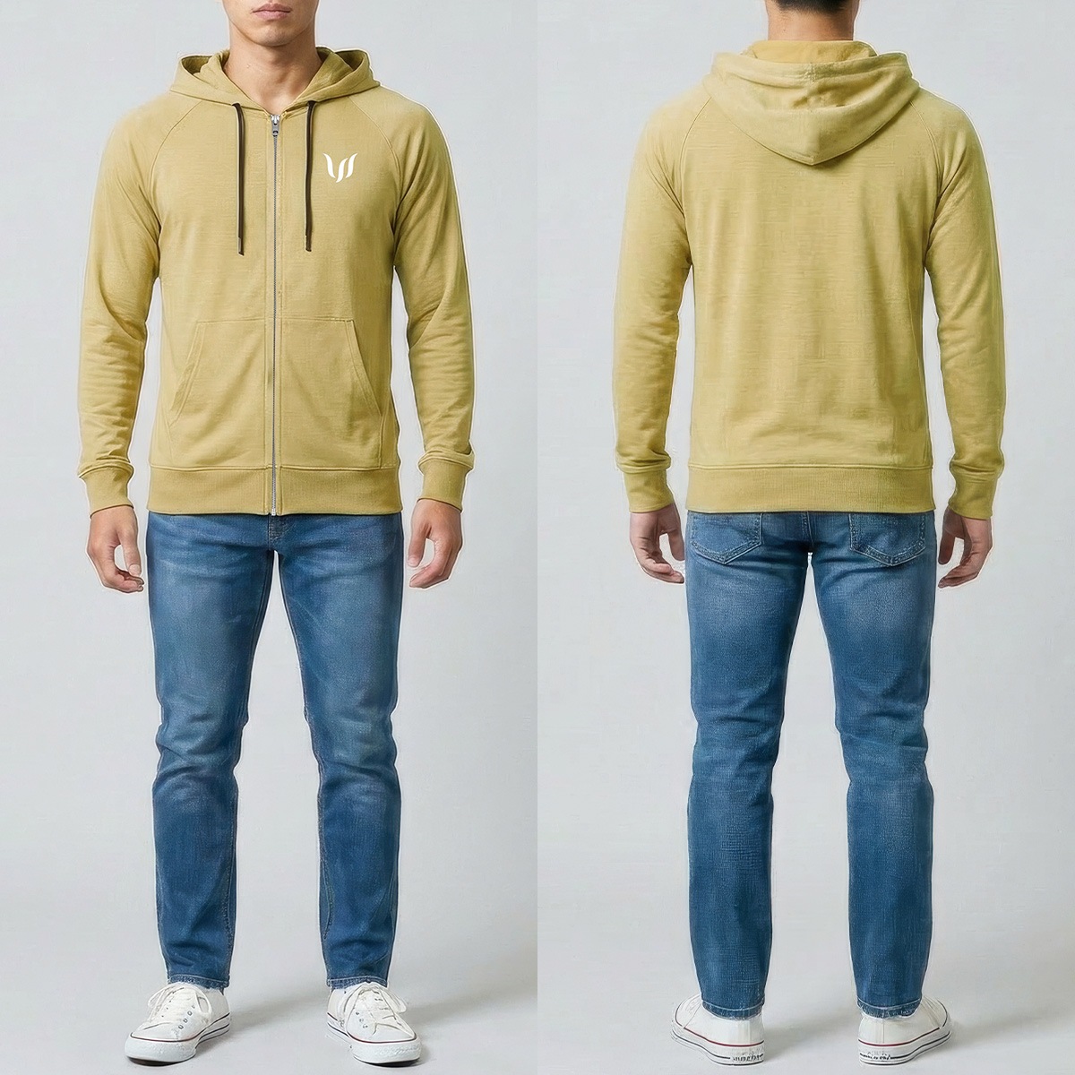 SP ZIP HOODIE - TAN
