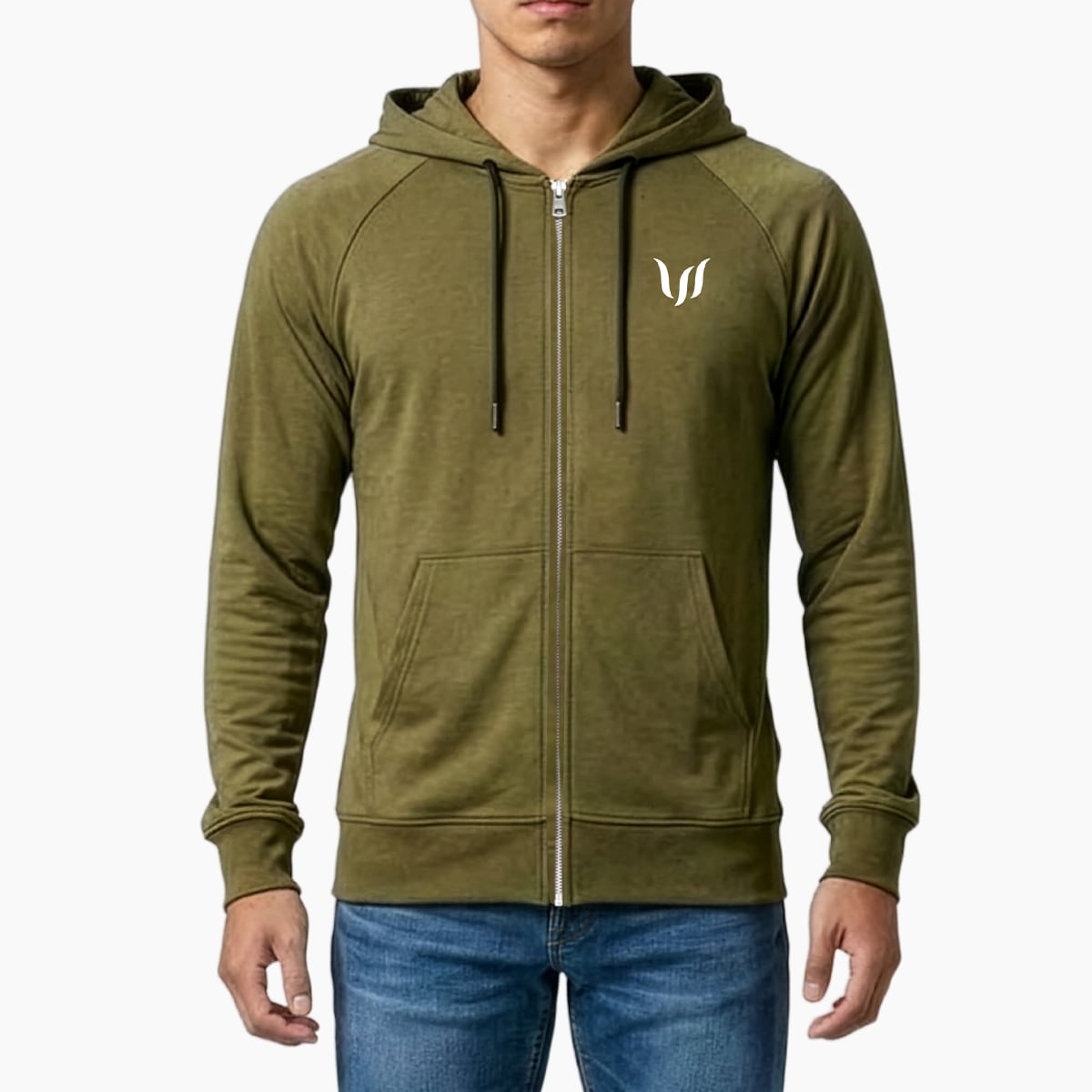 SP ZIP HOODIE - OLIVE