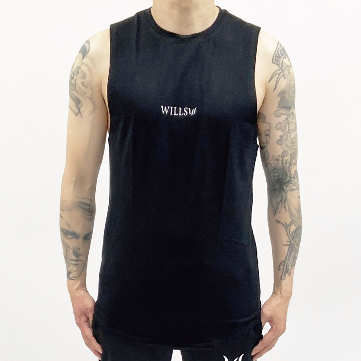 CORE SLEEVELESS T-SHIRT - BLACK