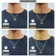 ECLIPSE HOOP NECKLACE (ROPE CHAIN) - SILVER