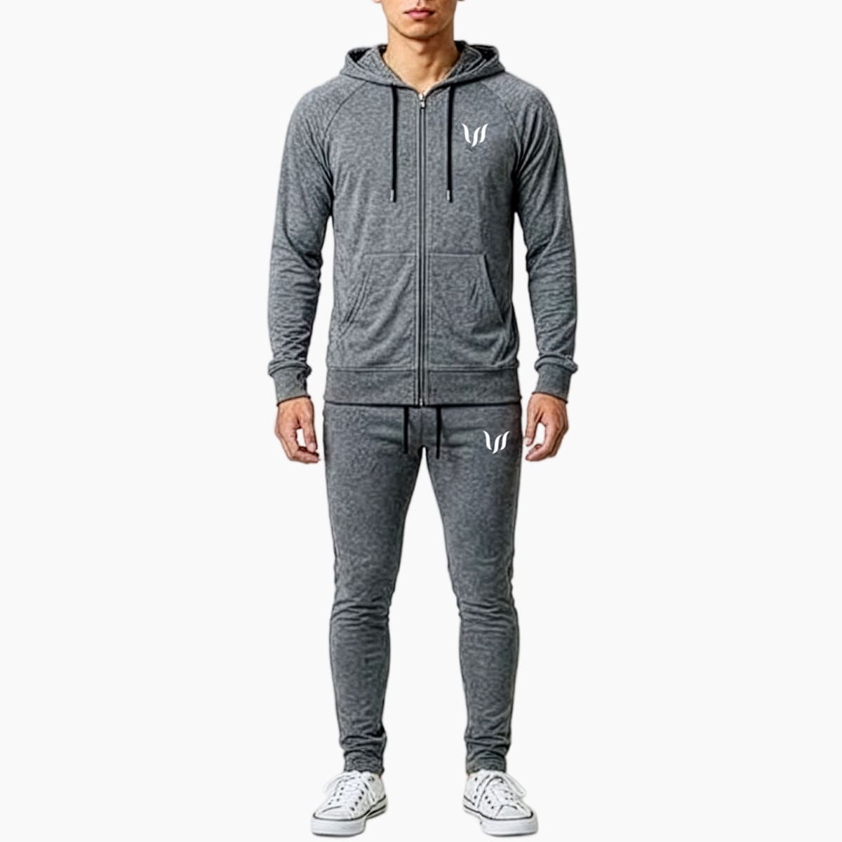 SP "ZIP HOODIE + JOGGER PANTS" SET UP  - CHARCOAL GRAY