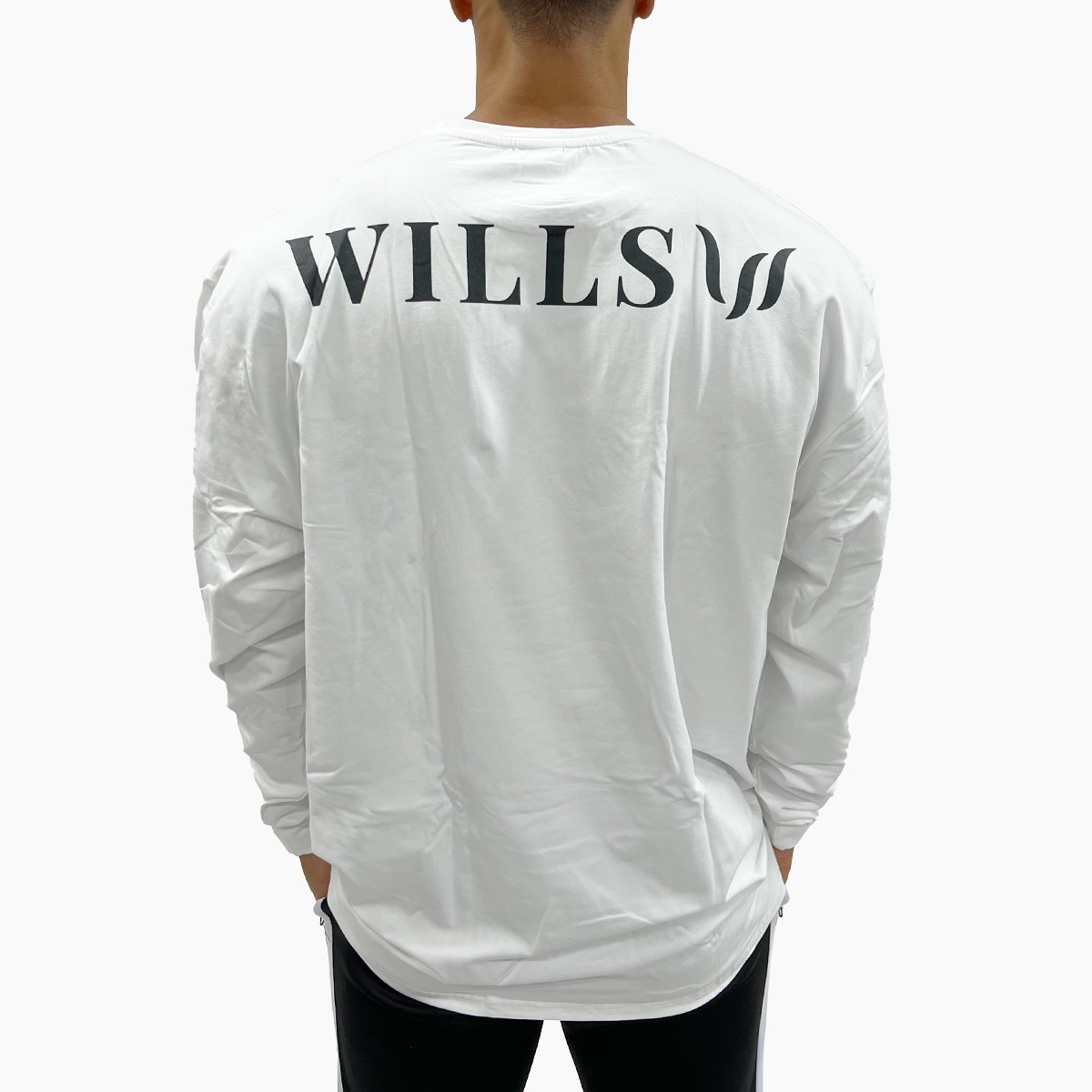CLASSIC LOGO BACK PRINT OVERSIZE LONG SLEEVED - WHITE