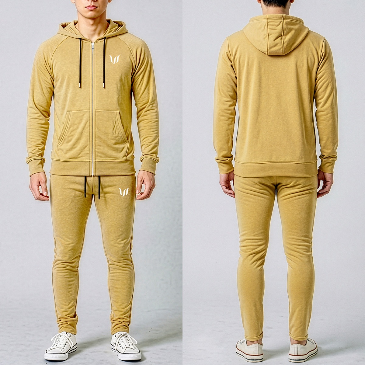 SP "ZIP HOODIE + JOGGER PANTS" SET UP  - TAN