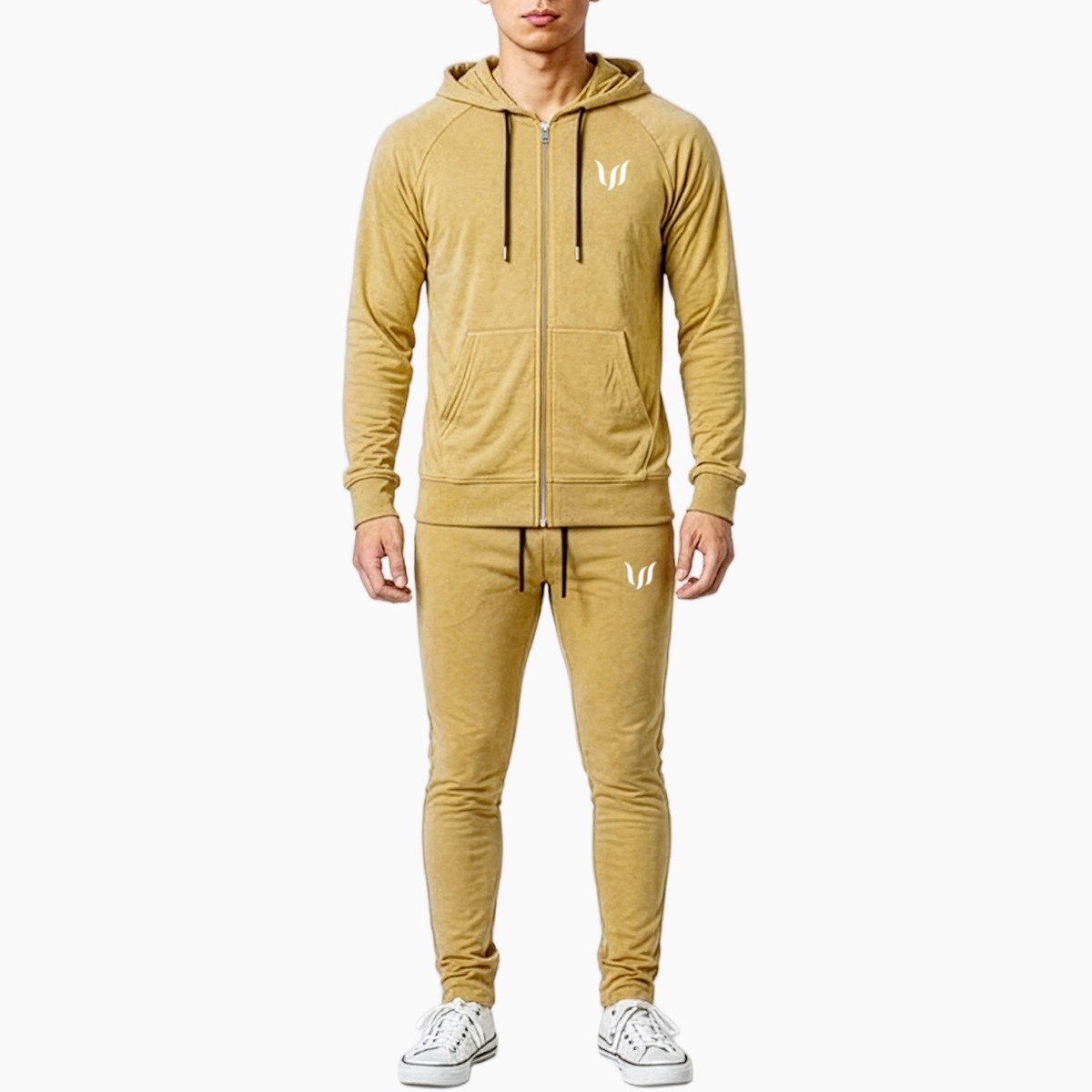 SP "ZIP HOODIE + JOGGER PANTS" SET UP  - TAN