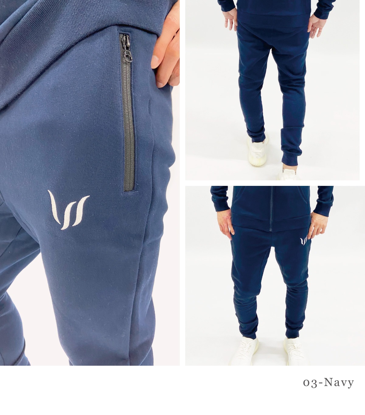 ESSENTIAL FLEECE PANTS - NAVY