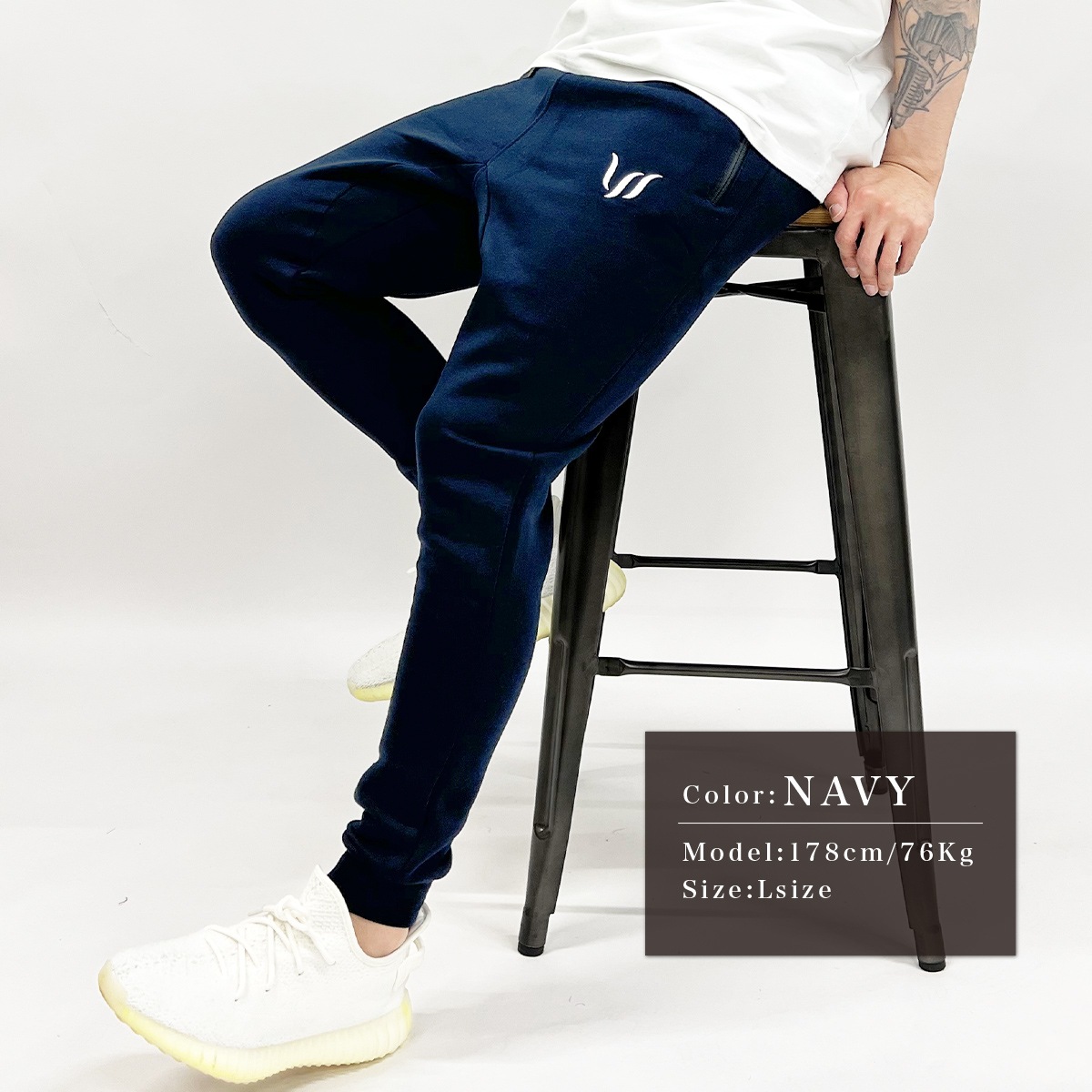 ESSENTIAL FLEECE PANTS - NAVY