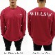 CLASSIC LOGO BACK PRINT OVERSIZE LONG SLEEVED - WINE