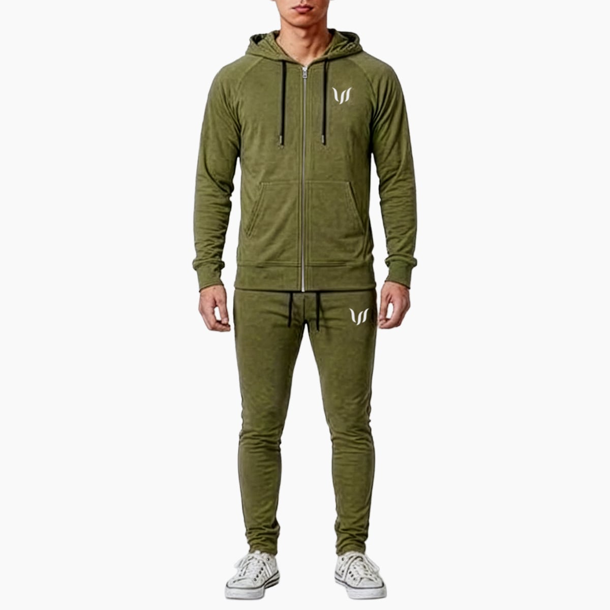 SP "ZIP HOODIE + JOGGER PANTS" SET UP  - OLIVE