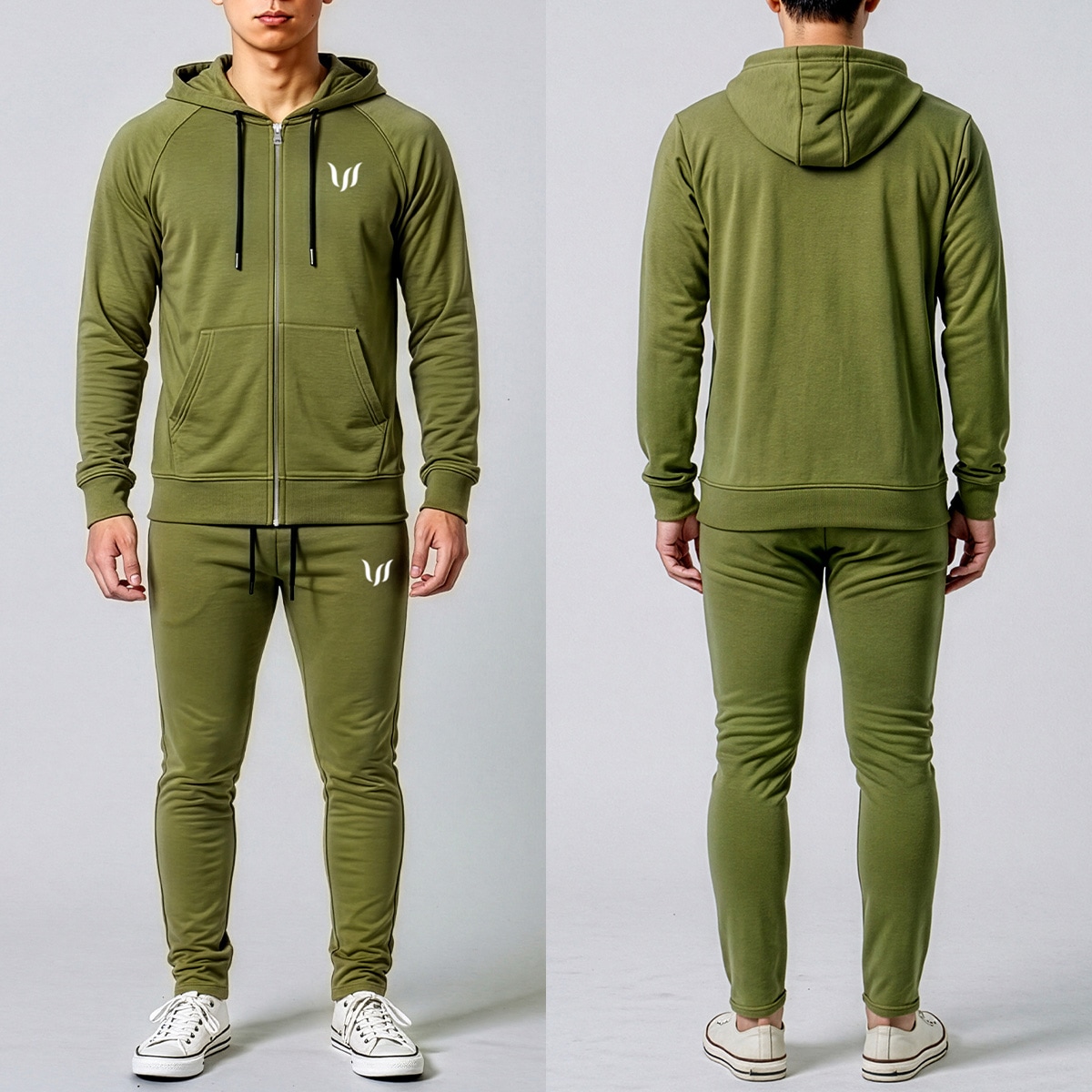 SP "ZIP HOODIE + JOGGER PANTS" SET UP  - OLIVE