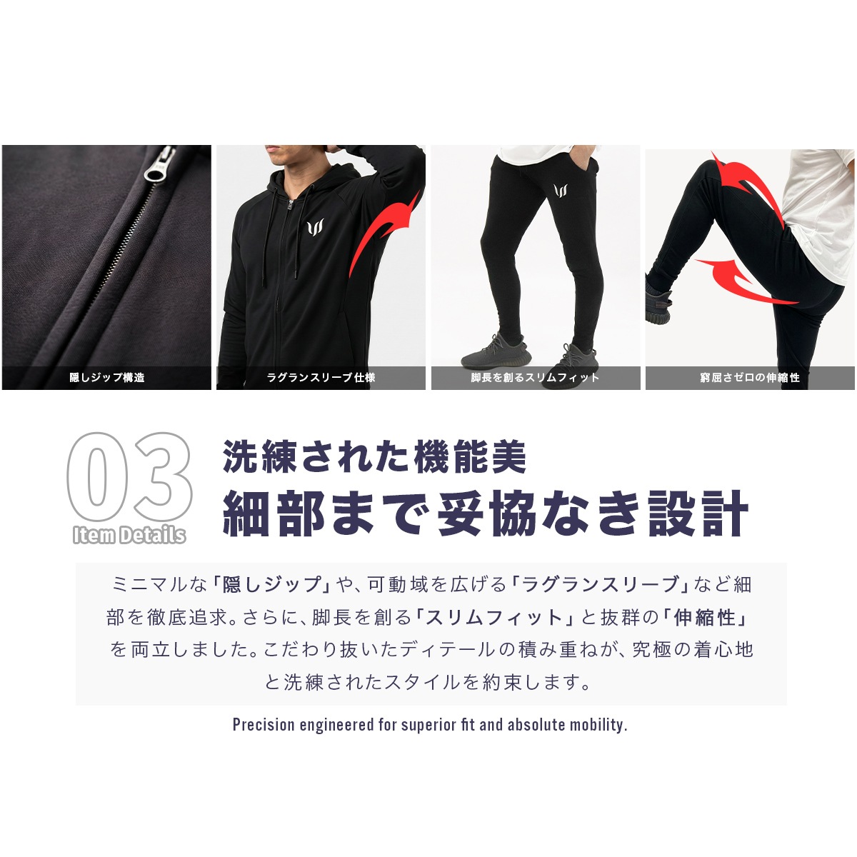 SP "ZIP HOODIE + JOGGER PANTS" SET UP  - BLACK (BLACK LOGO)