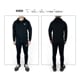 SP "ZIP HOODIE + JOGGER PANTS" SET UP  - BLACK (BLACK LOGO)