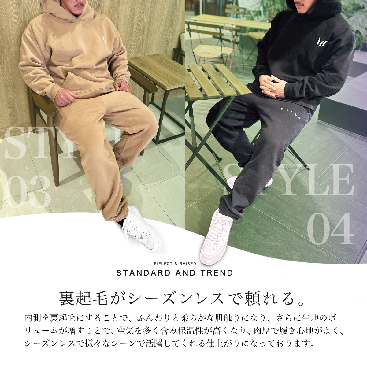 ESSENTIALS REFLECT "HOODIE + PANTS" SET UP  - BLACK