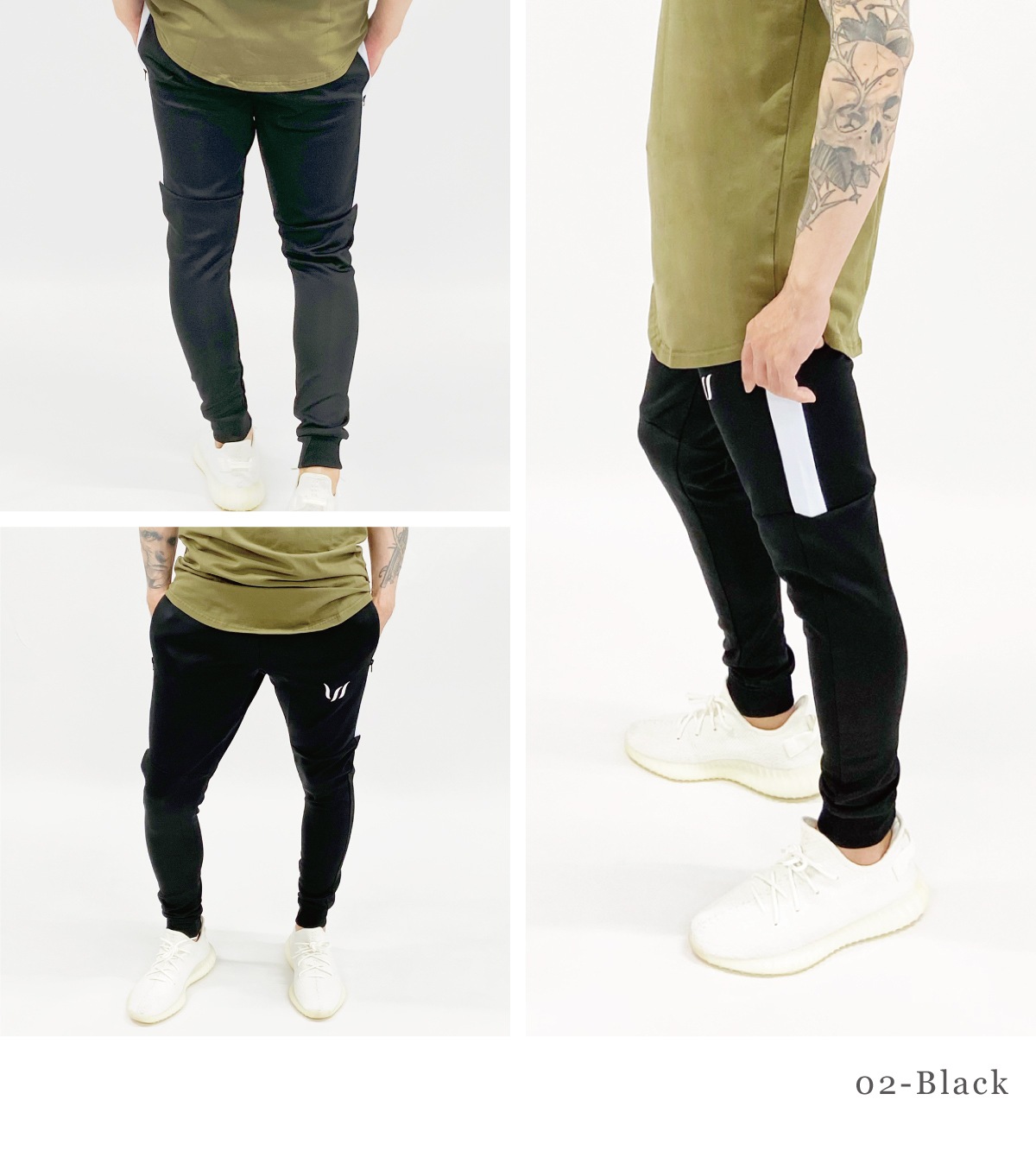 CORE WOVEN TRACK PANTS - BLACK