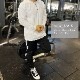 CORE WOVEN TRACK PANTS - BLACK