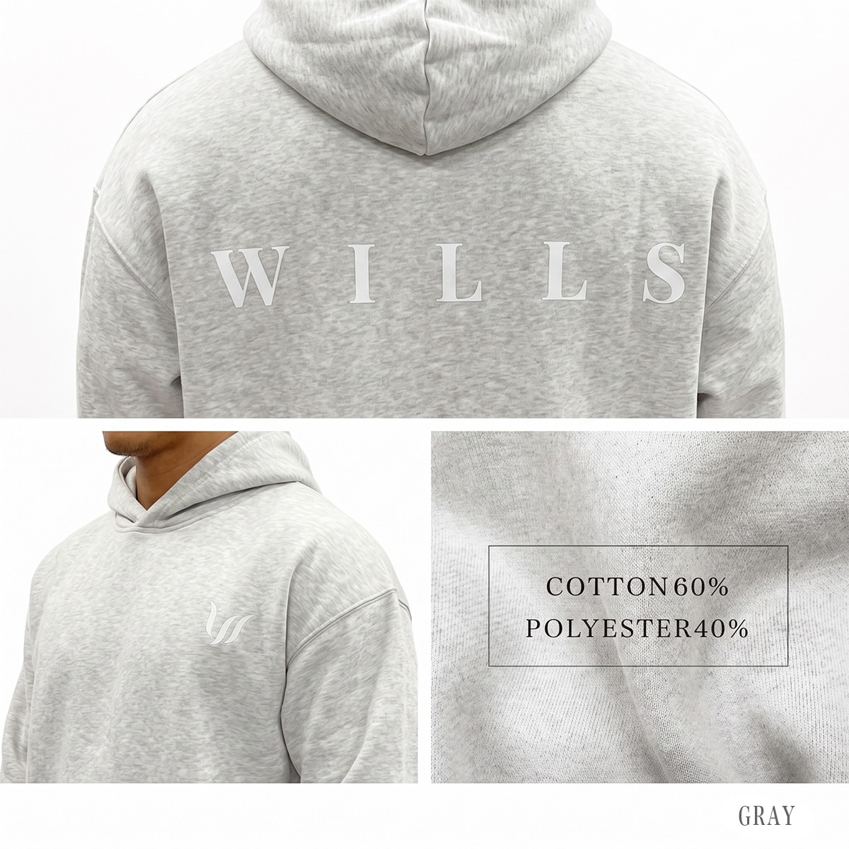 ESSENTIALS REFLECT "HOODIE + PANTS" SET UP  - GRAY