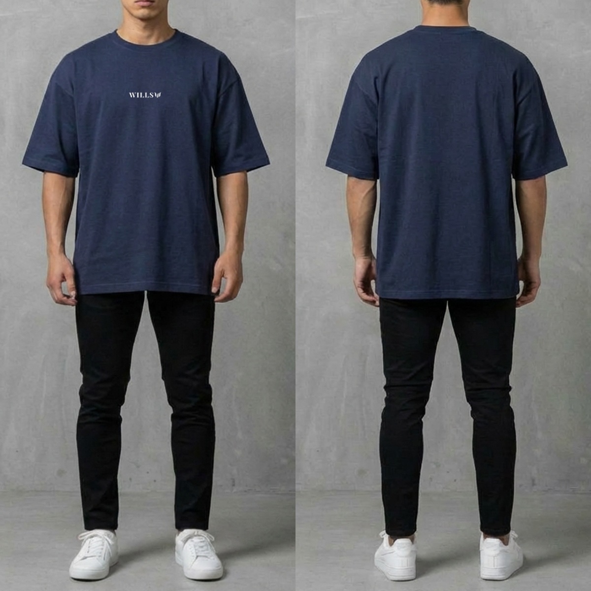 CORE OVERSIZE TEE - NAVY