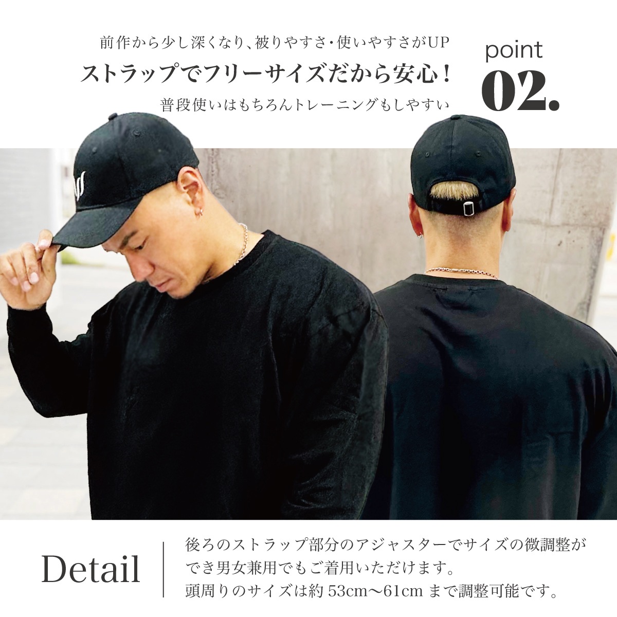 EMBROIDERY SP BASEBALL CAP 2.0 - BLACK