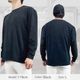 COTTON OVERSIZED LONG SLEEVED T-SHIRT - BLACK