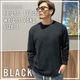 COTTON OVERSIZED LONG SLEEVED T-SHIRT - BLACK