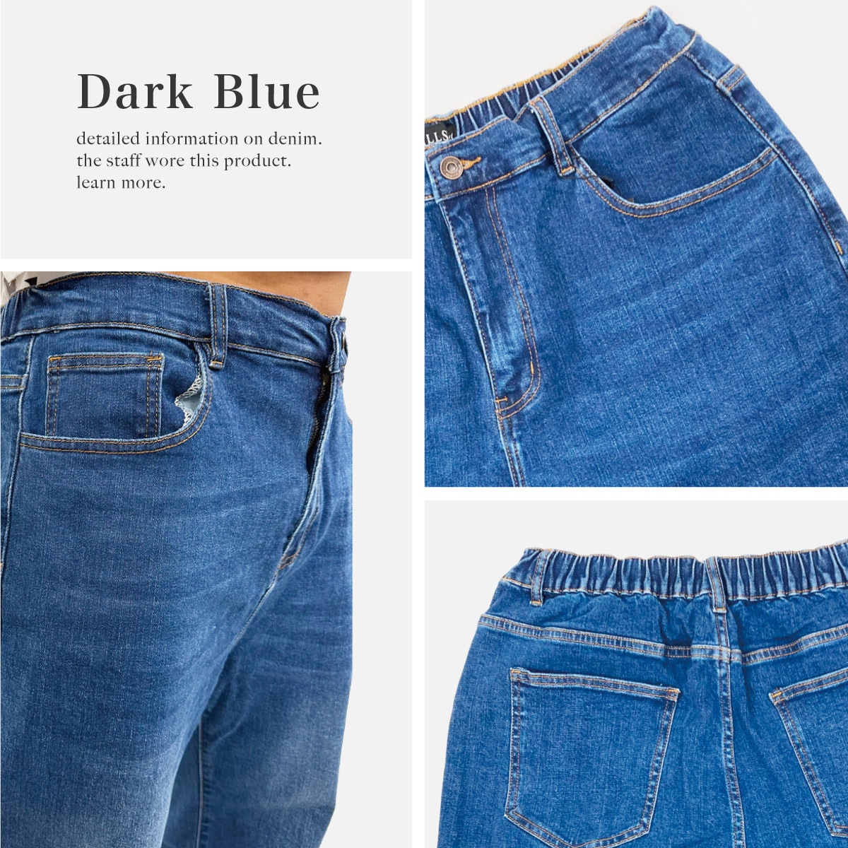 WIDE DENIM - DARK BLUE