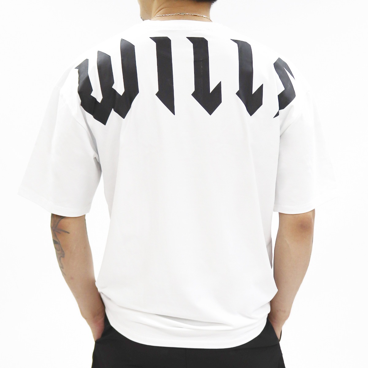 BIG LOGO OVERSIZE TEE - WHITE